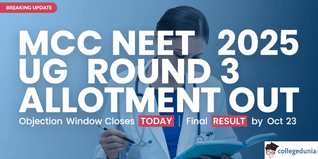 MCC Releases NEET UG 2025 Round 3 Provisional Seat Allotment; @mcc.nic.in
